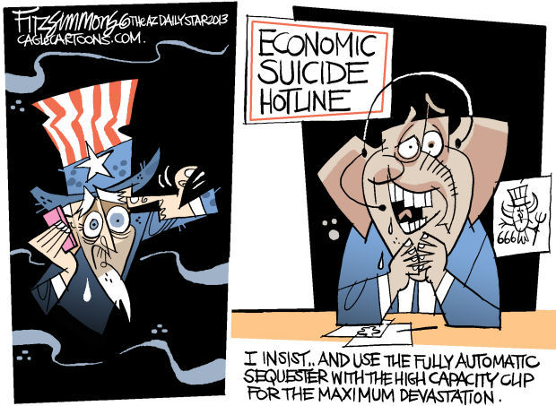 Daily Fitz Cartoon: Budget trigger